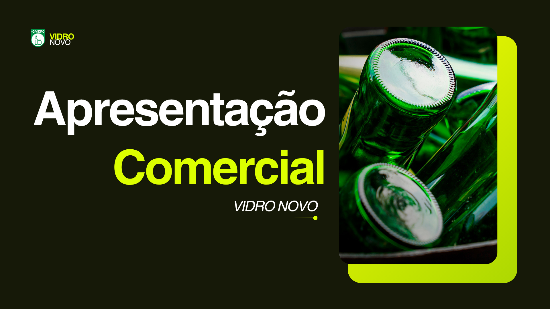 Slide do TCC sobre logística reversa de vidro